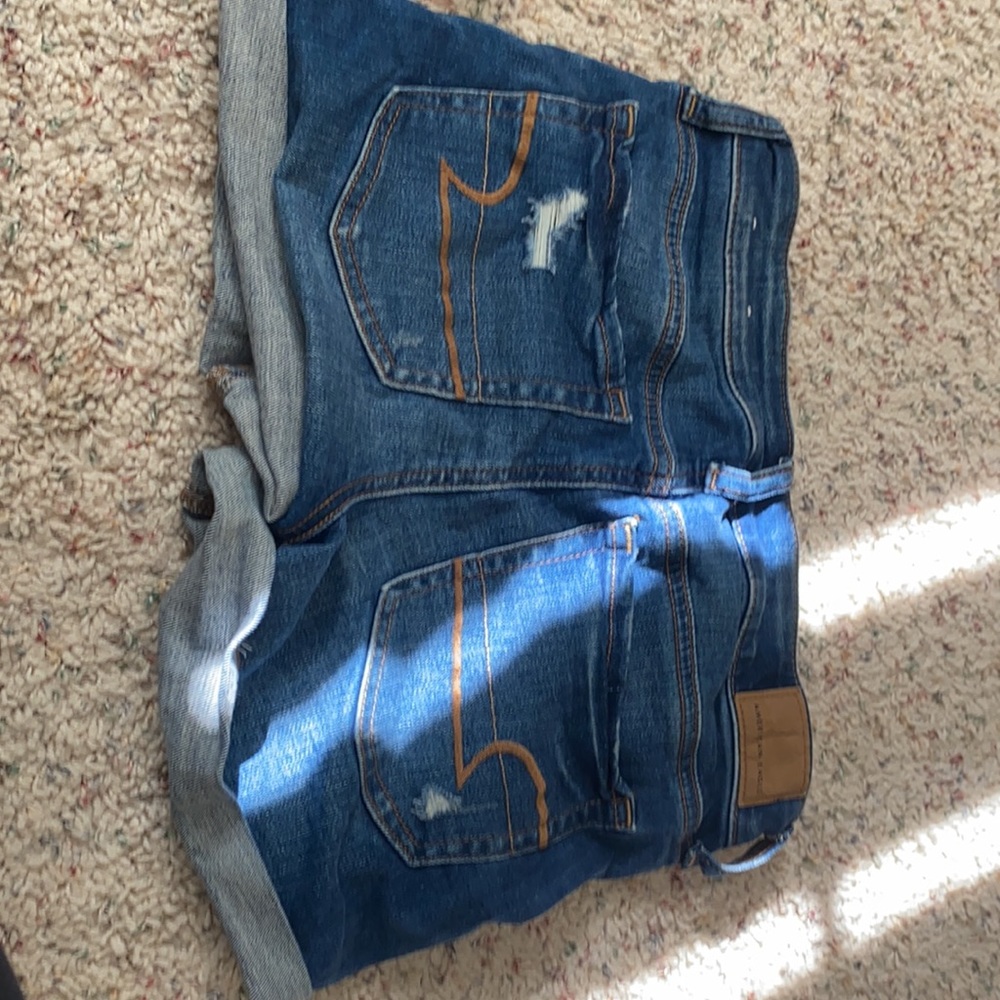 Denim Shorts with Rips - Picture 2 of 2
